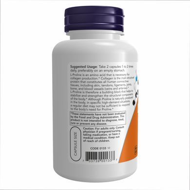 L-Proline 500mg - 120 vcaps