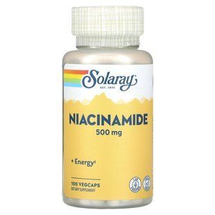 Ніацинамід, Solaray Niacinamide 500mg - 100 vcaps