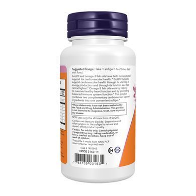 CoQ10 60mg + Fish Oil - 120 sgels