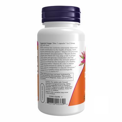 VIT D-3 & K2 1000 IU - 120 vcaps
