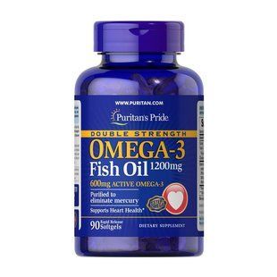 Puritan's Pride Omega-3 Fish Oil 1200 mg double strength (90 softgels)