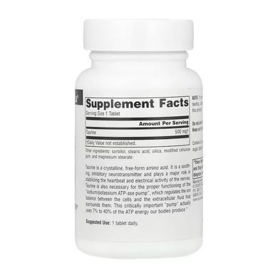 Taurine 500 mg - 60 tabs