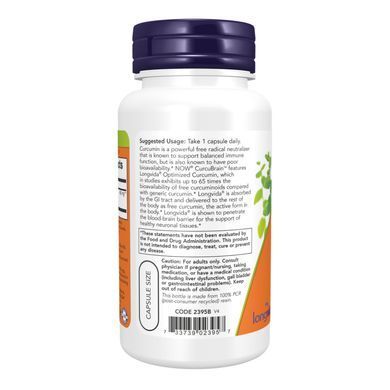 CurcuBrain&trade; 400mg - 50 vcaps