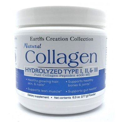 Пептиды коллагена, гидролизированный коллаген, Collagen 4000mg Pure Hydrolyzed Collagen Peptides