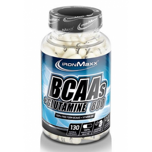 IRONMAXX BCAA´S + GLUTAMINE 800 130 капс аминокислоты bcaa