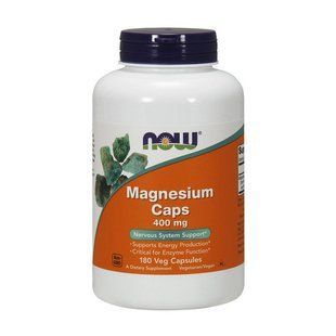NOW Magnesium Caps 400 mg (180 caps)