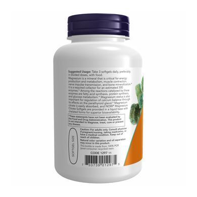 Magnesium Citrate 134mg - 180 sgels