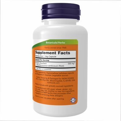Eleuthero 500mg - 250 vcaps