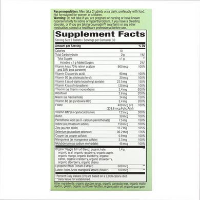 Alive Organic Garden Goodness Men - 60 tabs